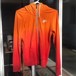 Ombré Nike Zip up Hoodie